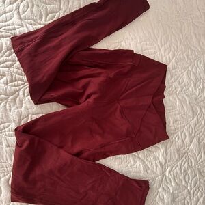 Aerie Burgundy Leggings